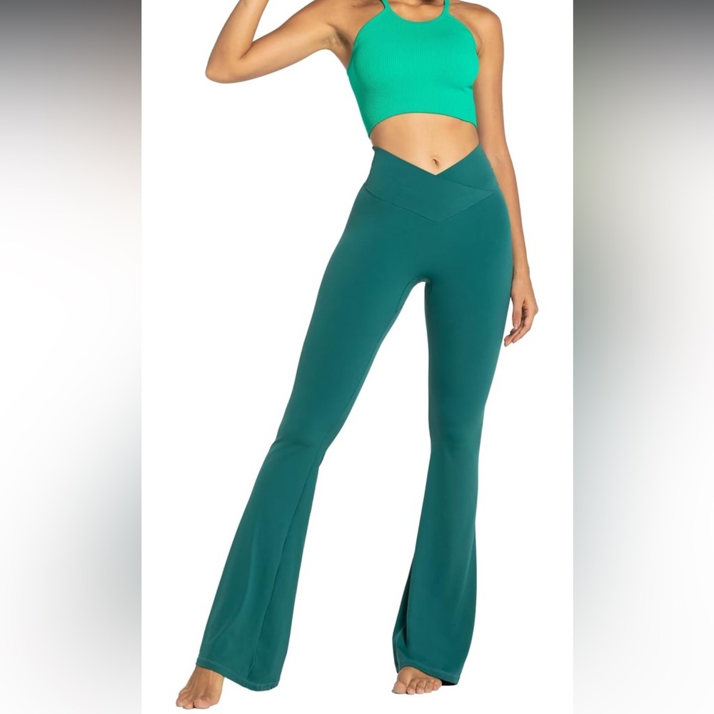 Teal Yoga Pant Flares